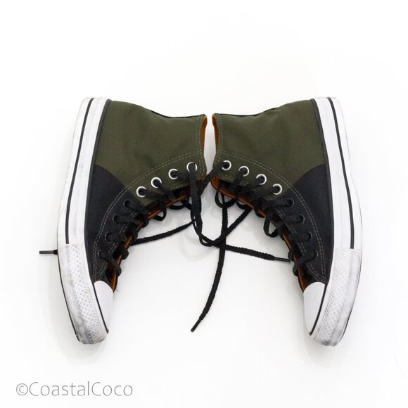 Converse Chuck Taylor All Star High Top M 6.5/W 8.5 Cargo Green/Black Sneakers - Picture 6 of 10